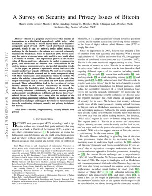 PDF Document Cover - A Comprehensive Survey on Bitcoin Security and Privacy: Threats, Solutions, and Future Directions